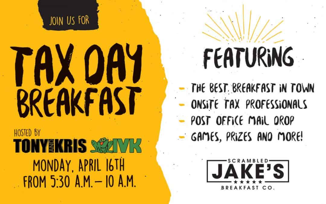 Tax Day Breakfast - Scrambled Jake's