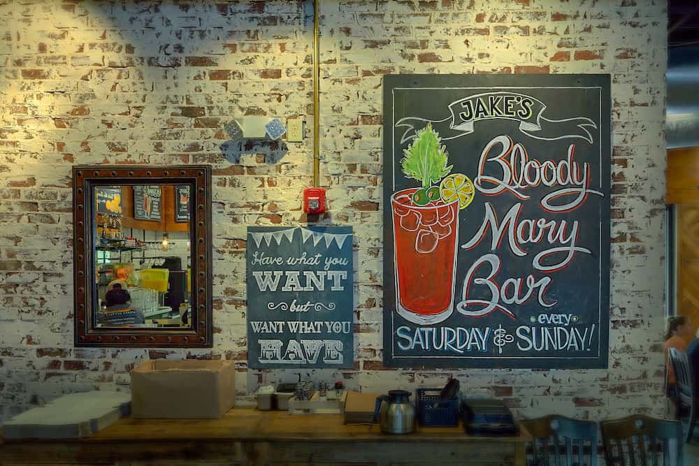 bloody mary sign